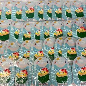 Bulk Party Favor Lot Of 36 Jumbo Charms For Beach Bag Tote - Coconut Cocktail